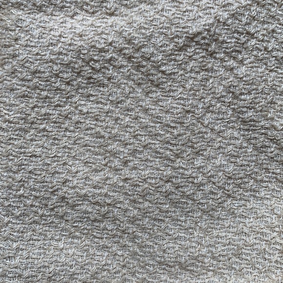 MASSIMO DUTTI Beige Open Front Belted 100% Linen Jacket - Picture 3 of 7